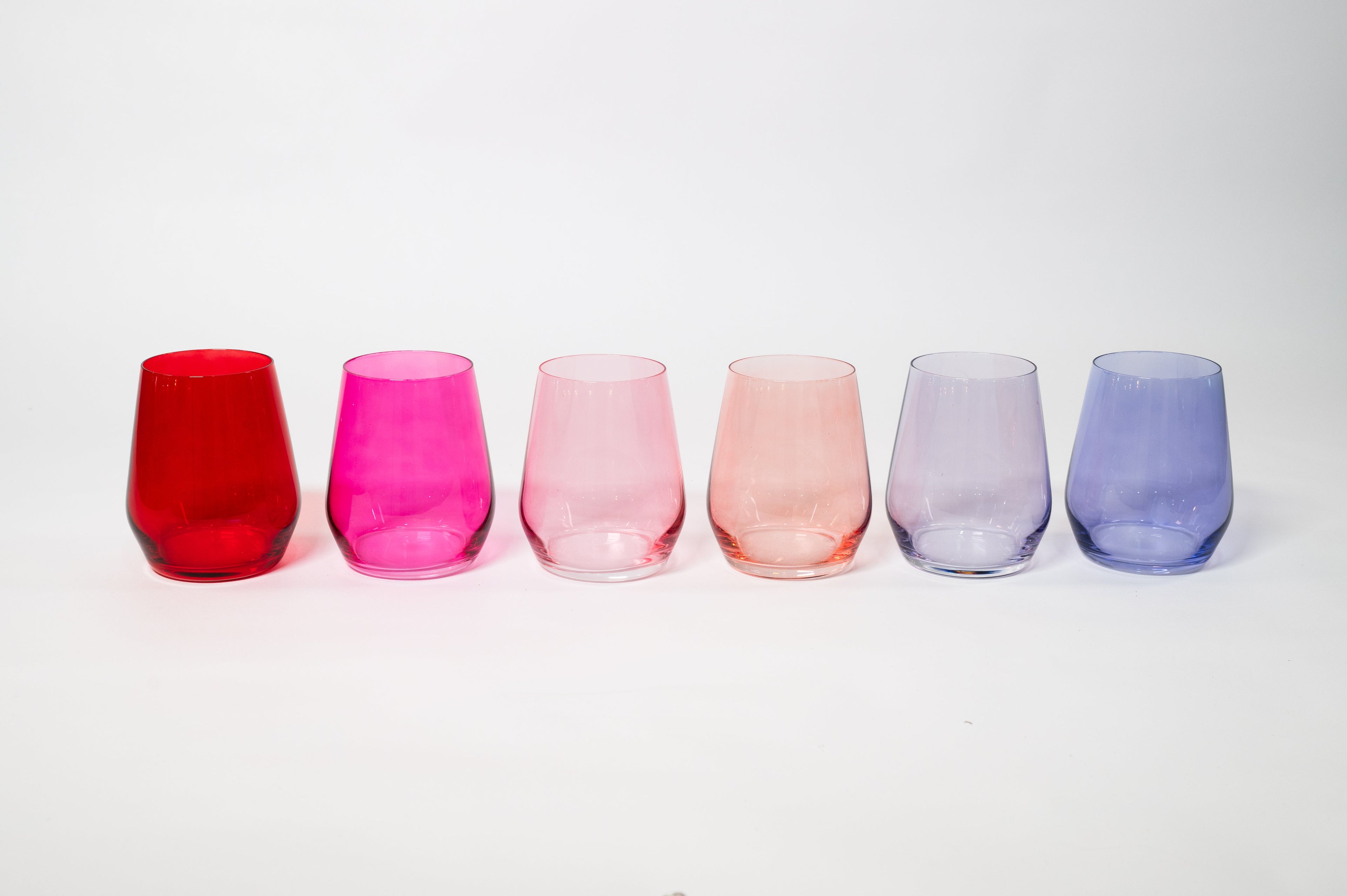 Cotton Candy Ombré Wine Glass Set — 6‑Piece
