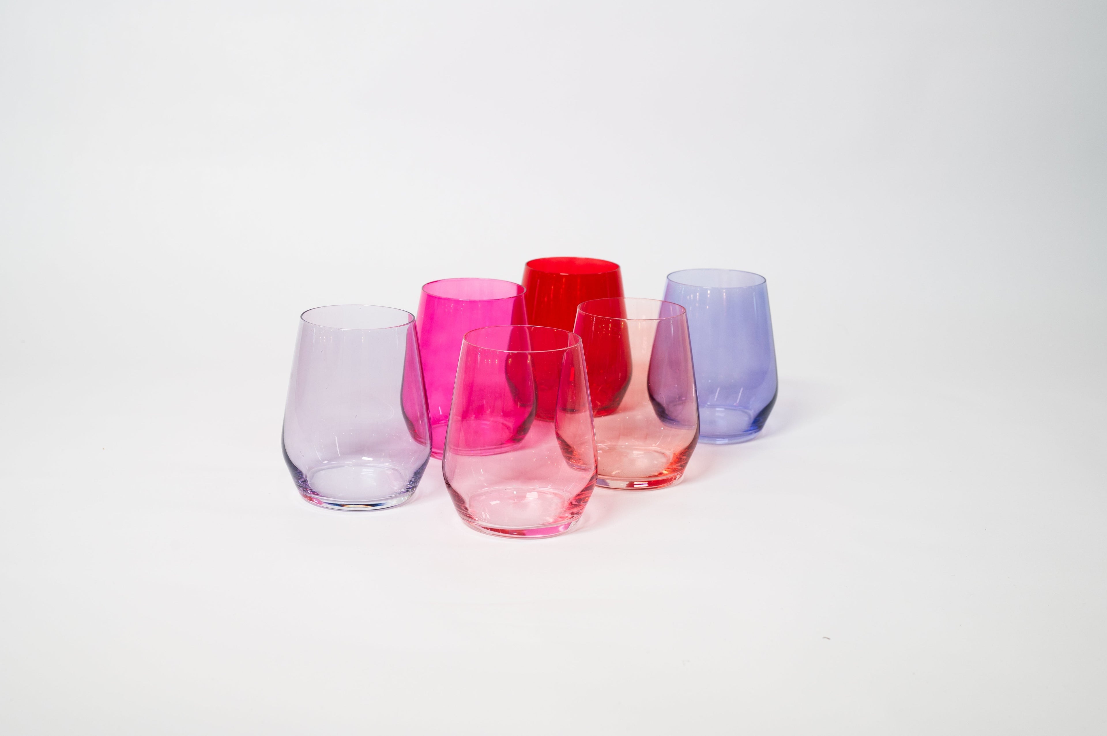 Cotton Candy Ombré Wine Glass Set — 6‑Piece