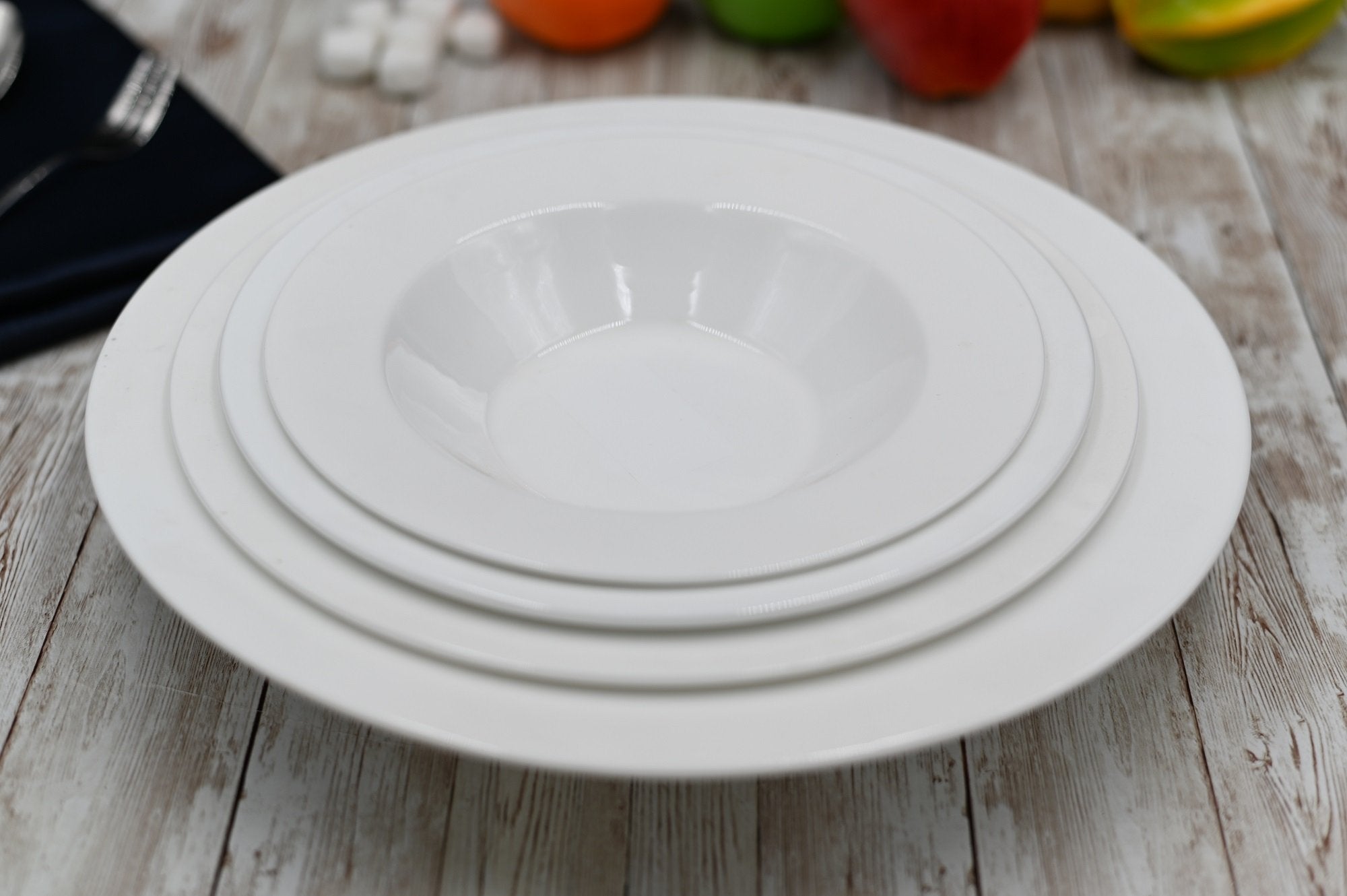 Professional Rolled Rim Deep Plate – 12 inch – Single Piece