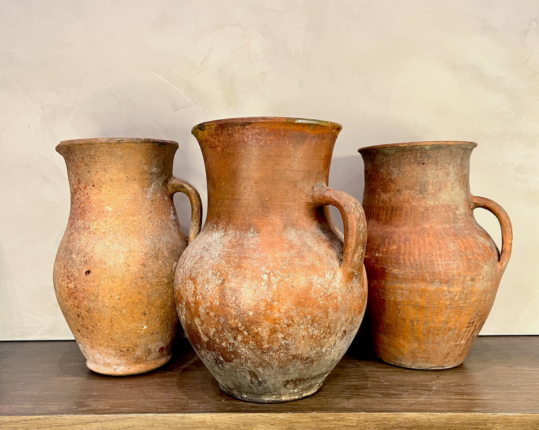 Dmytro Vintage Clay Jugs — 1940s Ukraine