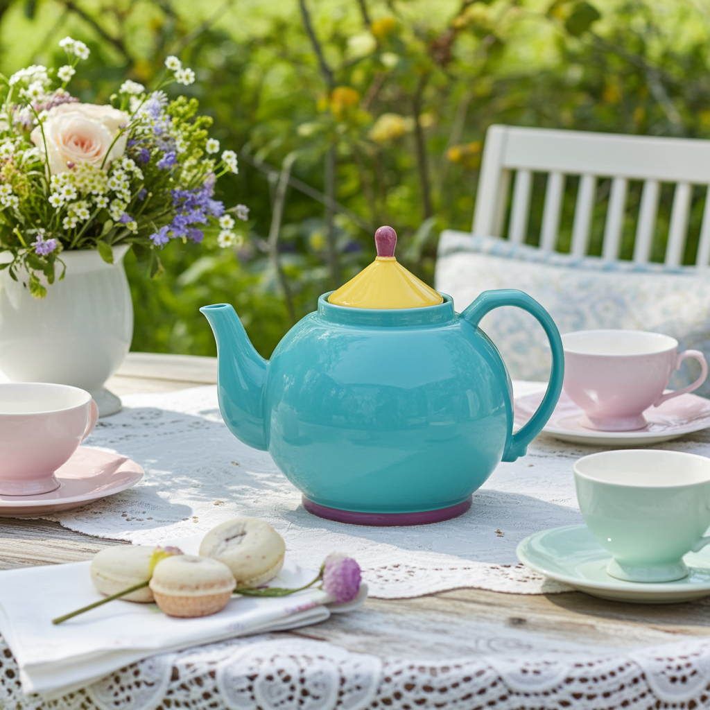 Lindt-Stymeist Colorways Teapot - Turquoise Glaze