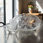 Anchor Hocking 'Grape' Pressed Glass Snack Set - 8‑Piece Serva‑Snack