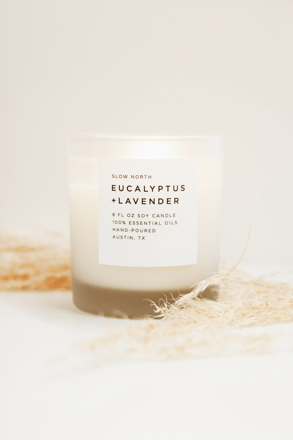 Bougie Signature Eucalyptus + Lavande – Mélange Herbacé Apaisant