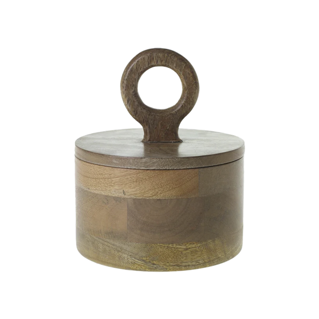 Eze Mango Wood Canister — Medium