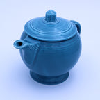 Théière Vintage Fiesta Turquoise – Anse en C – Homer Laughlin USA