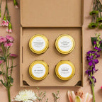 Blumen-Kollektion – 4 Reisekerzen