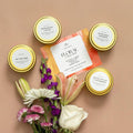 Floral Collection – 4 Travel Candles