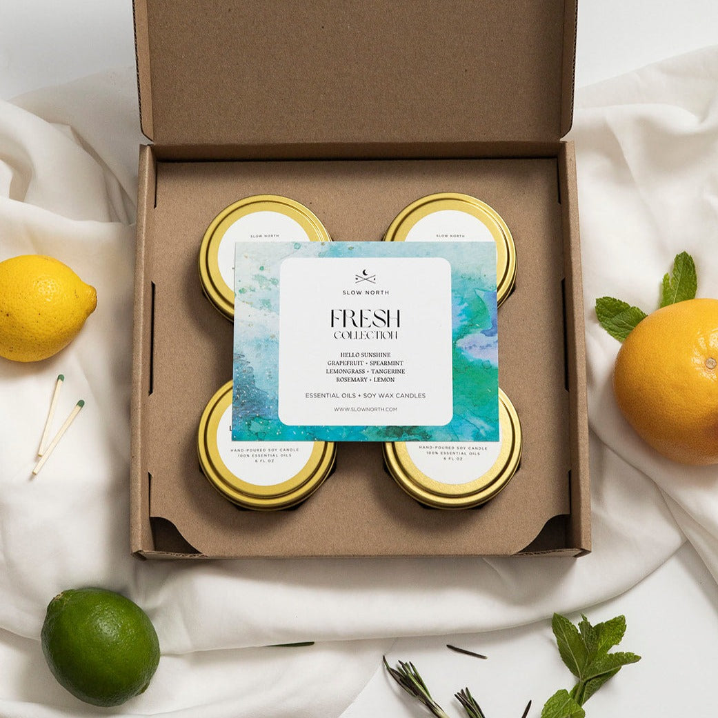 Fresh Collection – 4 Mini Candles