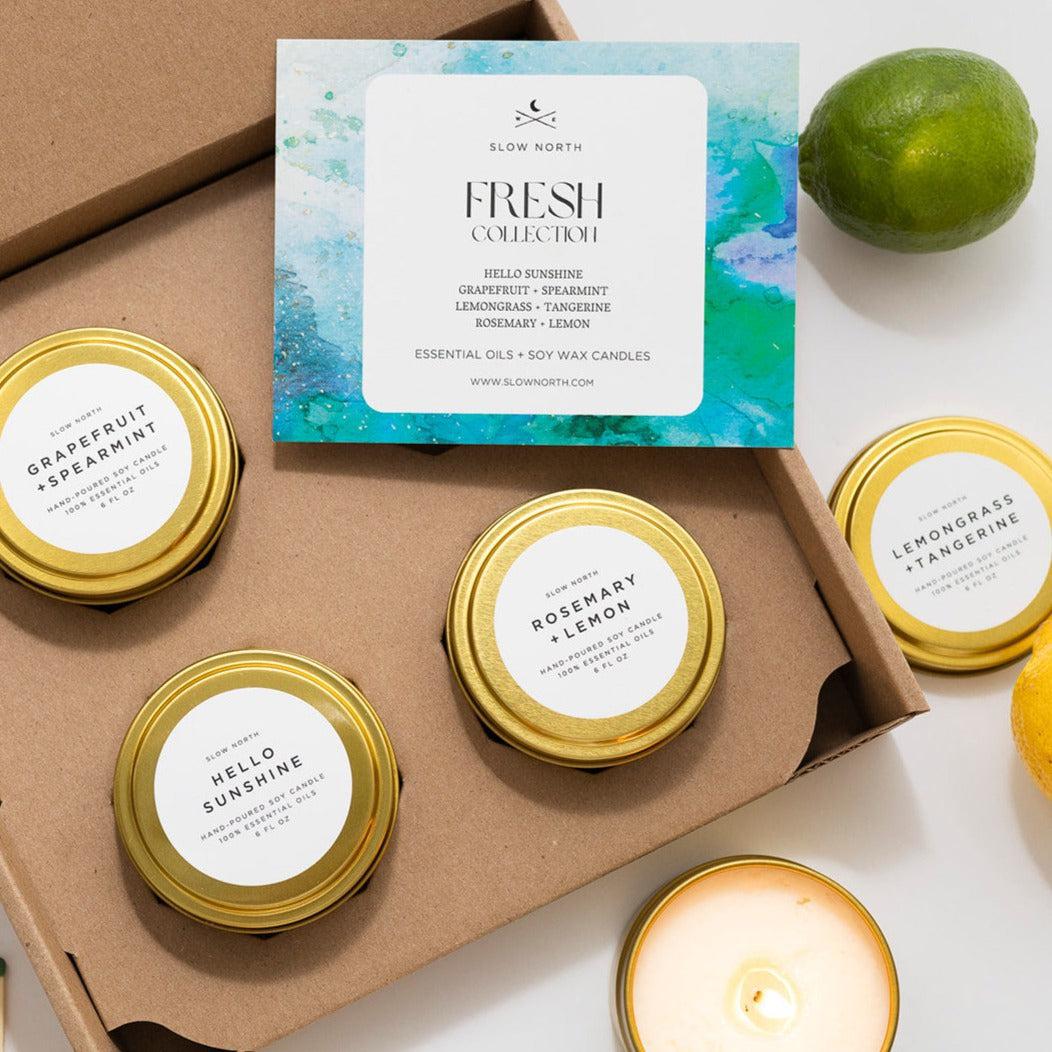 Fresh Collection – 4 Mini Candles