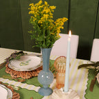 Frosted Blue Haze Vase – Paar
