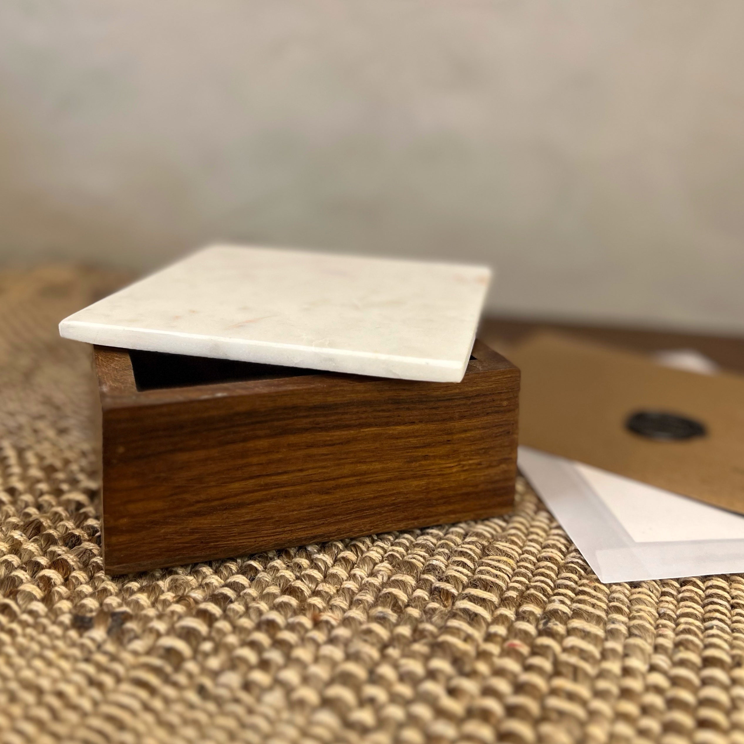 Maeve Wood & Marble Box