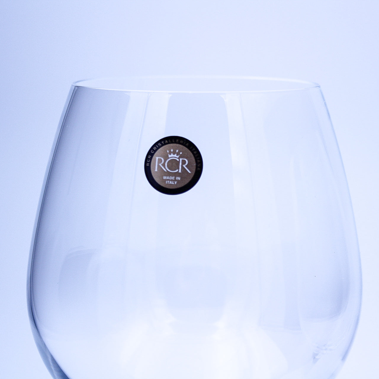 RCR Cristalleria Italiana Set of 2 Crystal Wine Glasses Made in Italy