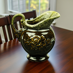 Ceramic Pitcher - Hull Pottery Rose Glaze