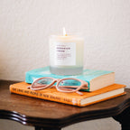 Duftkerze Geranium + Rose – Sanfte Blumenmischung
