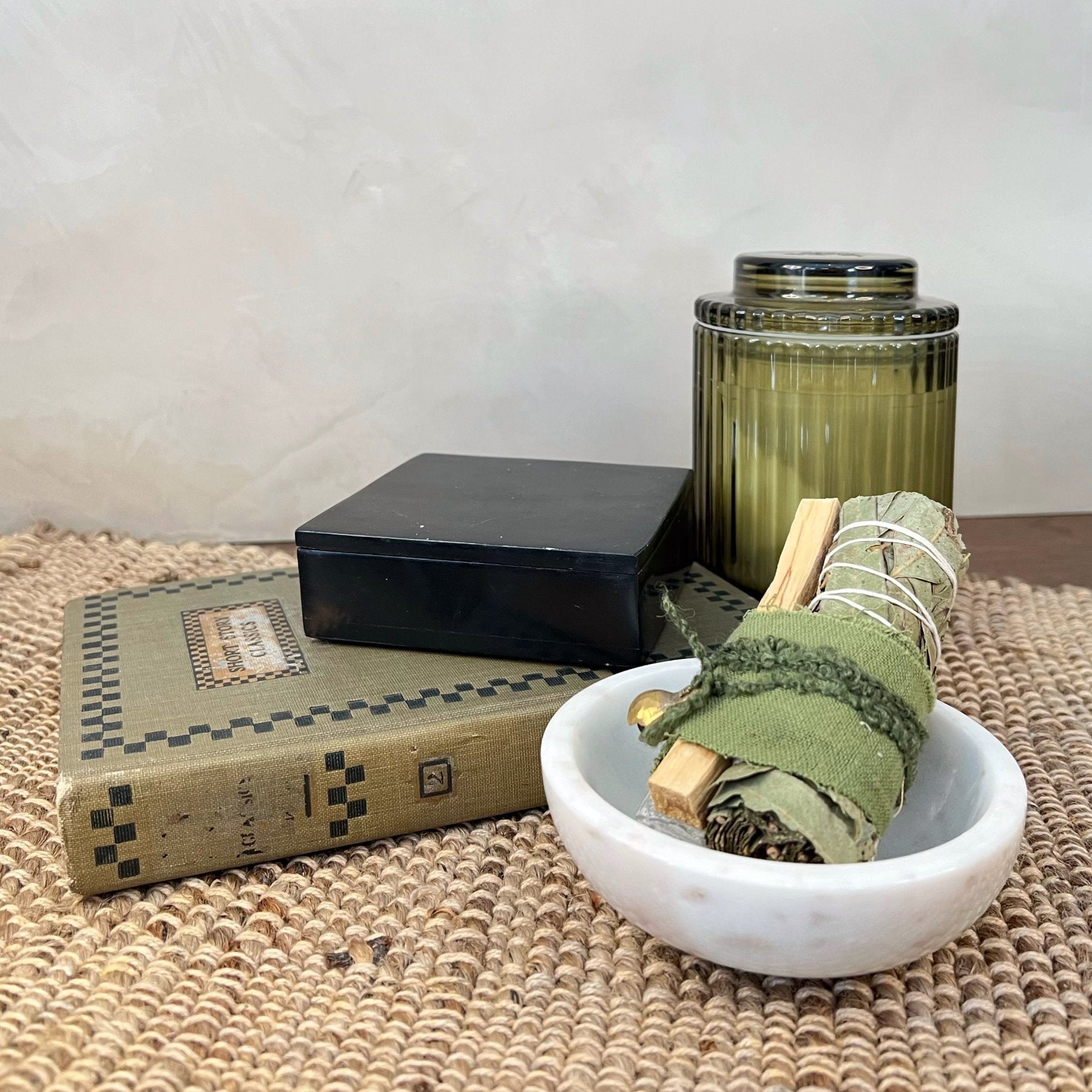 Ameera Soapstone Box — Black Soapstone