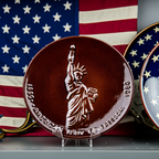 Frankoma Liberty Centennial Wall Plate - 1986 Commemorative