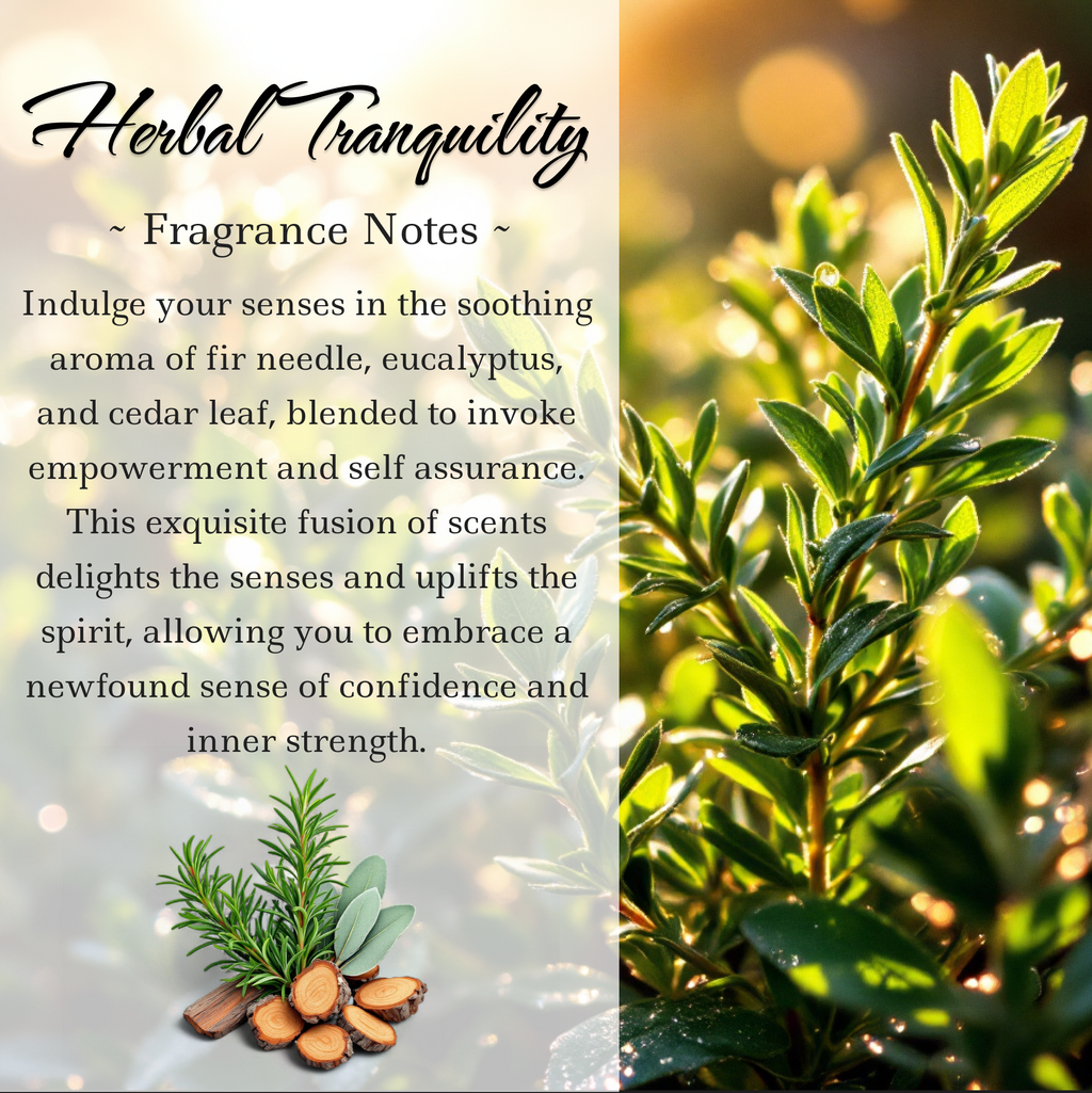 Herbal Tranquility Crystal Candle — 10 oz