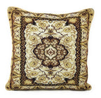 DaDa Bedding Elegante Kissenbezüge im persischen Stil, goldfarben, mit Blumenmuster, 40 x 40 cm