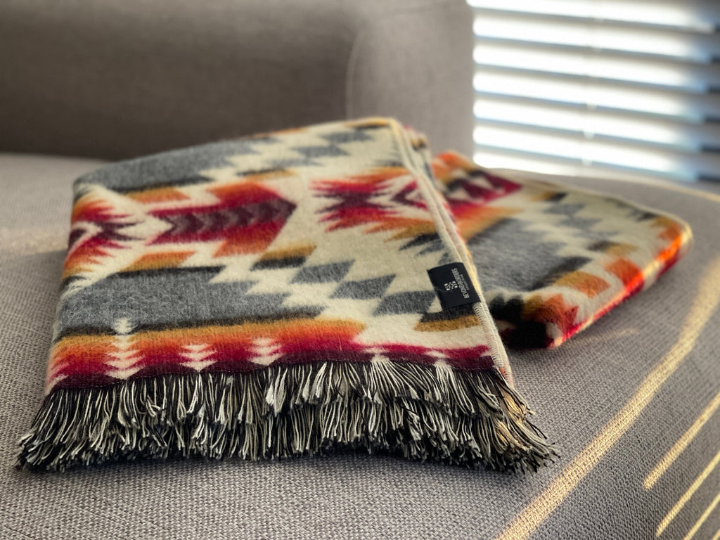 Secoya Throw - Campfire Ash, 100% Recycled Acrylic