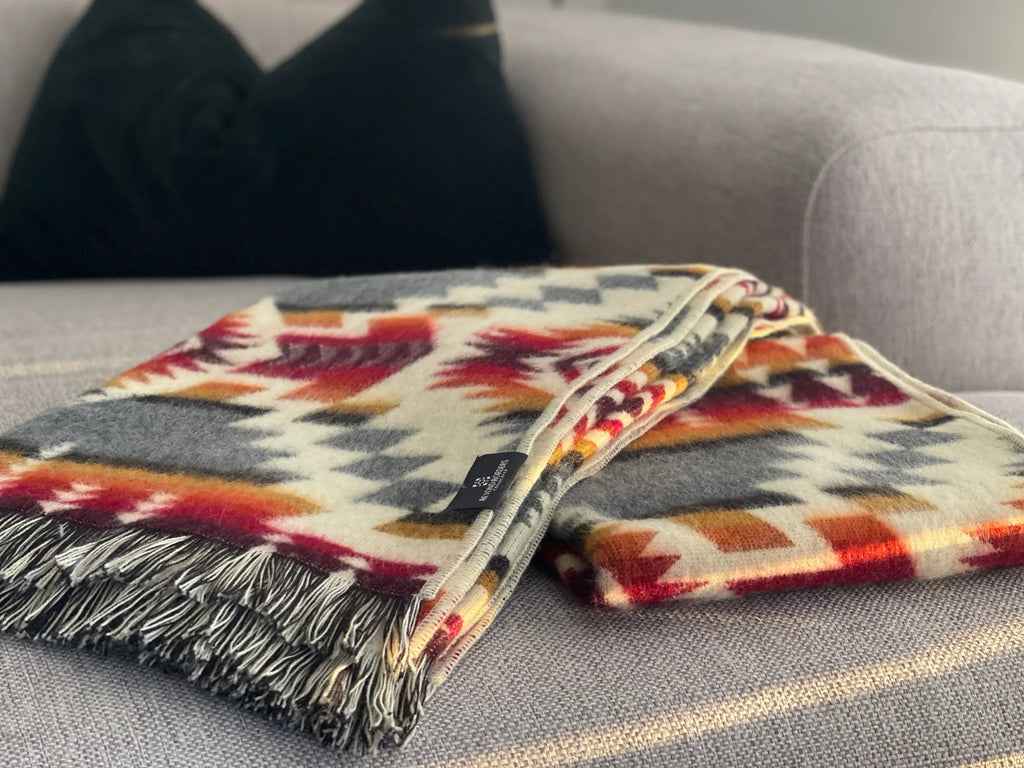 Secoya Throw - Campfire Ash, 100% Recycled Acrylic