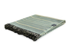 Equinoccio Throw - 100% Recycled Acrylic, Mint/Natural