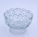 L.E. Smith Mond- und Stern-Glasschale auf Fuß – 15 cm