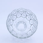 L.E. Smith Mond- und Stern-Glasschale auf Fuß – 15 cm