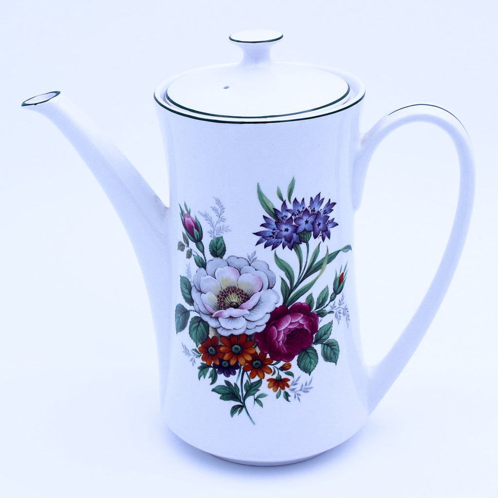 Ponesta Floral Bouquet 15‑Piece Porcelain Demitasse Coffee Set