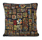 DaDa Bedding Ethnische Ornamente Geometrische Schwarze Wandteppich Kissenbezüge 40cm (18118)