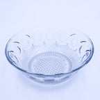 Vintage US Glass Manhattan Bullseye Klarglasschalen 21,5 cm – 2er-Set