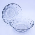 Vintage US Glass Manhattan Bullseye Clear Bowls 8.5" – Set of 2