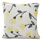 DaDa Bedding Yellow Fleur Floral Botanical Frühlings-Wandbehang Kissenbezug, 40x40 cm (18112)