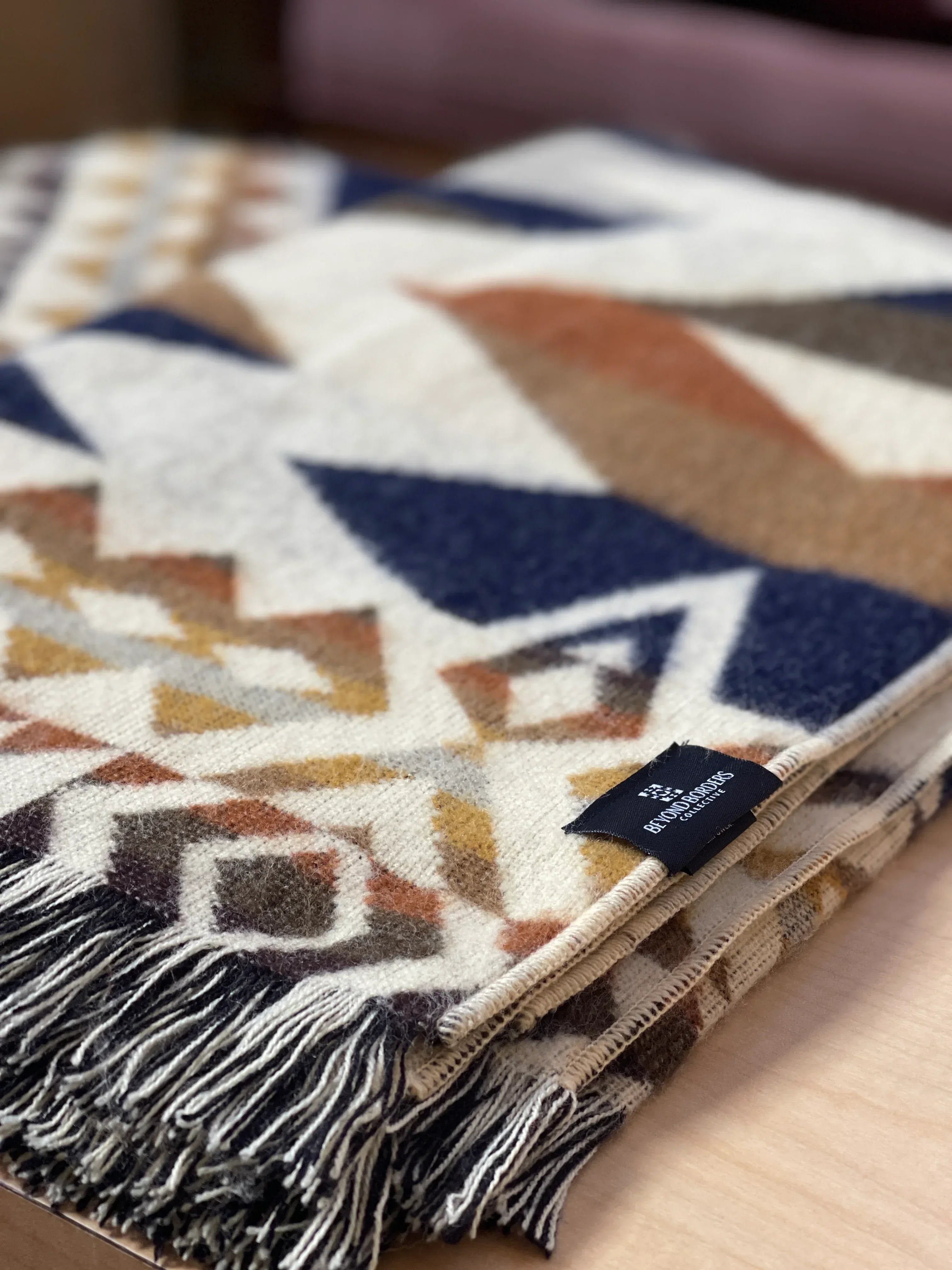 Awa Throw - Earth Tassel Accent