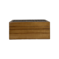 Aged Wood Carved Lid Box