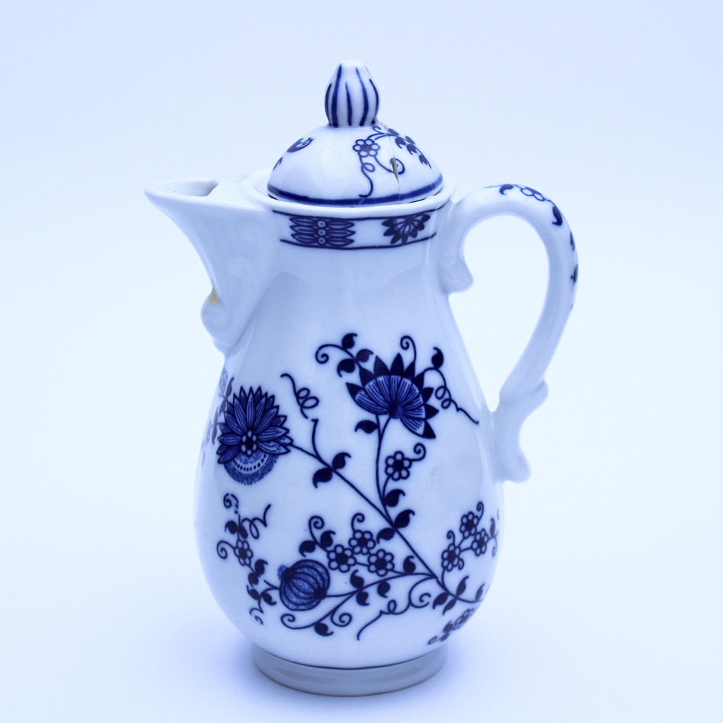Vienna Woods Blue Onion Single‑Serve Ceramic Pot by Seymour Mann 6.5"