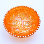 Imperial Luster Rose Marigold Carnival Glass Schale 4 7/8"