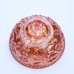 Imperial Luster Rose Marigold Carnival Glass Schale 4 7/8"