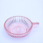 Anchor Hocking Queen Mary Rosa Depression Glas Schale mit Griff