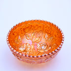 Imperial Luster Rose Marigold Carnival Glass Schale 4 7/8"