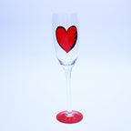 Ensemble de verres à champagne mixtes Kosta Boda & Randsfjord – Peints à la main et cobalt