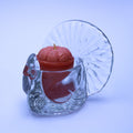 Vintage 1979 AVON Clear Pressed‑Glass Turkey Tealight