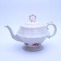 Spode Copeland “Moss Rose” Pink Rose Teapot 6.5"
