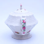 Spode Copeland „Moss Rose“ Teekanne mit rosa Rosen, 16,5 cm