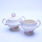 Spode Jewel Moss Rose Zuckerdose und Milchkännchen-Set