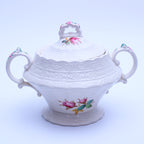 Spode Jewel Moss Rose Zuckerdose und Milchkännchen-Set