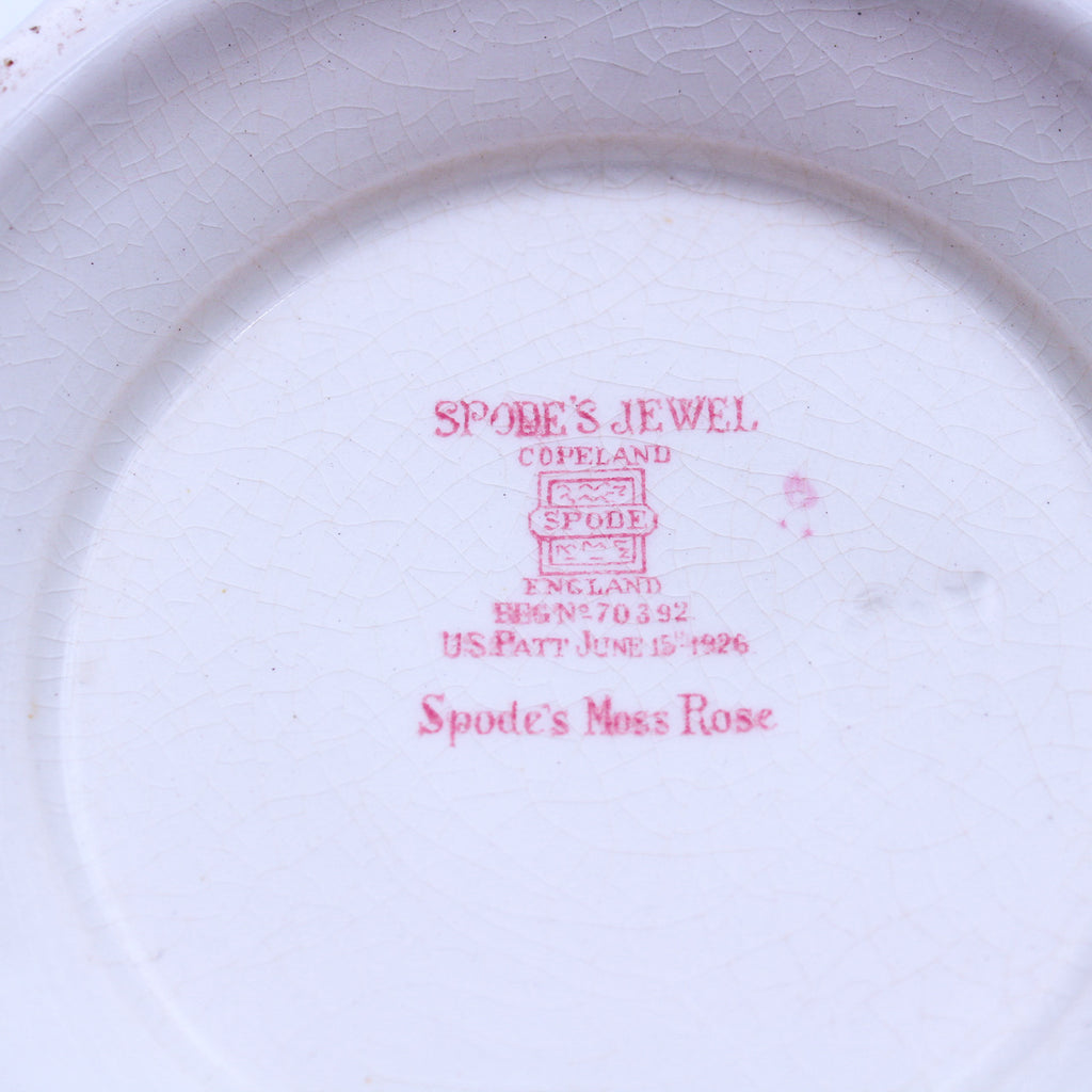 Spode Copeland “Moss Rose” Pink Rose Teapot 6.5"