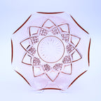 Hazel-Atlas Diamond Arches Rosa Depression Glass Schale 8"