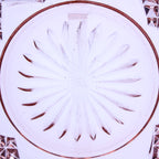 Hazel-Atlas Diamond Arches Rosa Depression Glass Schale 8"