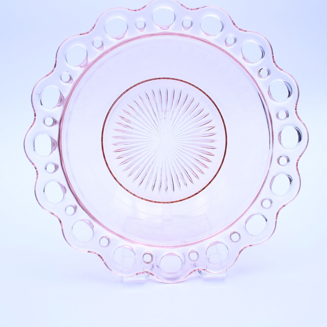 Anchor Hocking Old Colony Pink Depression Glass Serving Bowl 9.5"