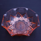 Hazel-Atlas Diamond Arches Rosa Depression Glass Schale 8"
